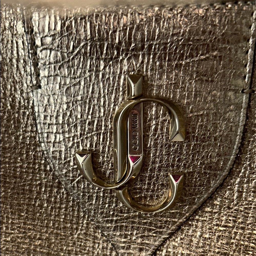 Jimmy Choo Gold Metallic Bag - Picture 3 of 5